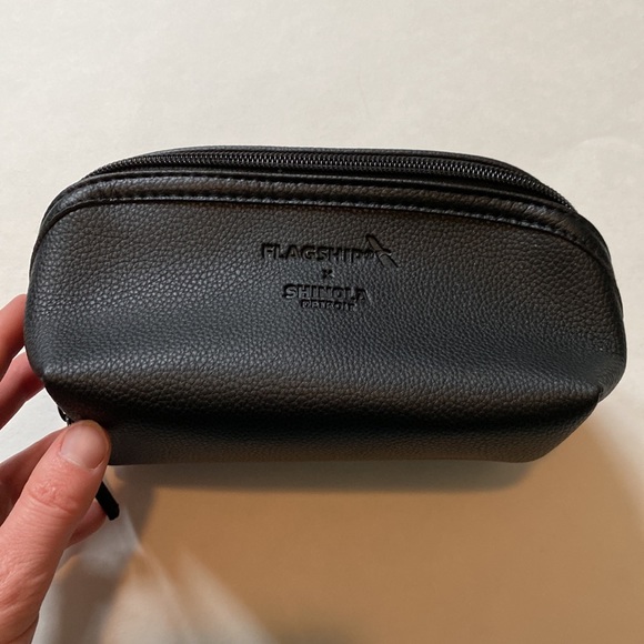 Shinola Handbags - Shinola Black Leather Cosmetic Bag